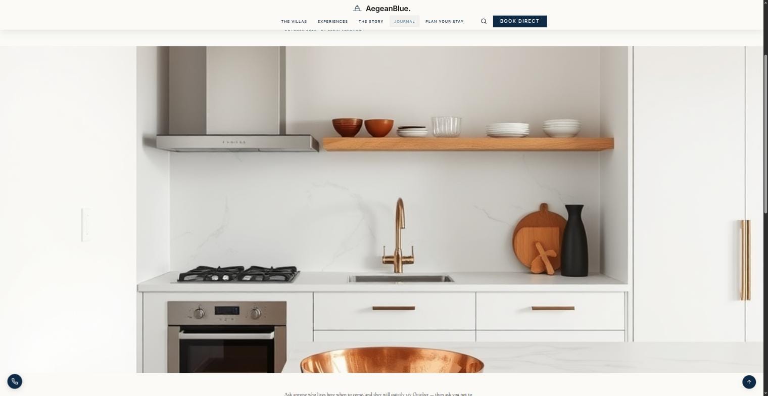 AegeanBlue WordPress theme — άρθρο blog με μεγάλη εικόνα
